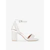 Carvela Womens White Kianni Wide-fit Heeled Sandals Eur 39 / 6 Uk In White