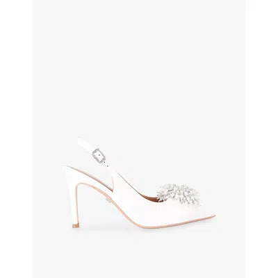 Carvela Womens  Lucia Satin Courts In White