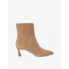 Carvela Womens Taupe Marcia Faux-suede Ankle Boots Eur 37 / 4 Uk In Brown