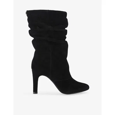 Carvela Womens  Mariella Suede Calf-length Boots In Black