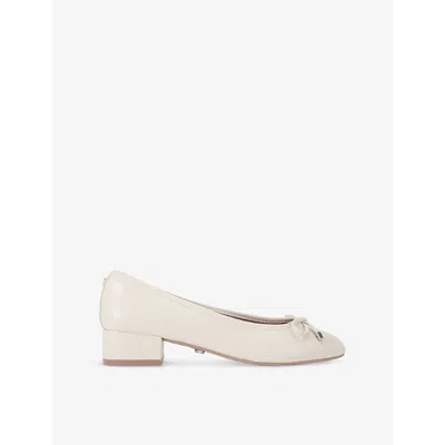 Carvela Womens Bone Nova Woven Ballet Pumps