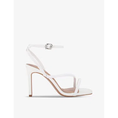Carvela Womens White Paparazzi Jewel-embellished Heeled Sandals