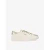 Carvela Womens  Santiana Faux-leather Low-top Trainers In Gold
