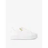 Carvela Womens  Statement Zip Faux-leather Low-top Trainers In White