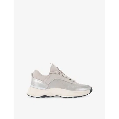 Carvela Womens  Swift Runner Leather Low-top Trainers In Champagne