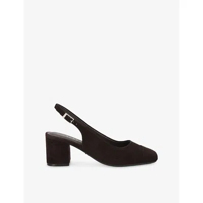 Carvela Womens Dark Brown Harper Suede Slingbacks Eur 42/ 9 Uk