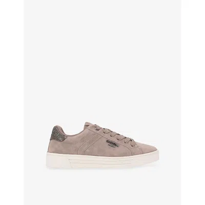 Carvela Womens Daze Suede Trainers Mid Brown Eur 42/ 9 Uk