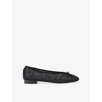 Carvela Womens Emilia Mesh Ballet Flats Black Eur 38/5 Uk
