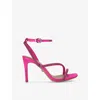 Carvela Womens  Paparazzi Crystal-embellished Heeled Sandals In Fuchsia