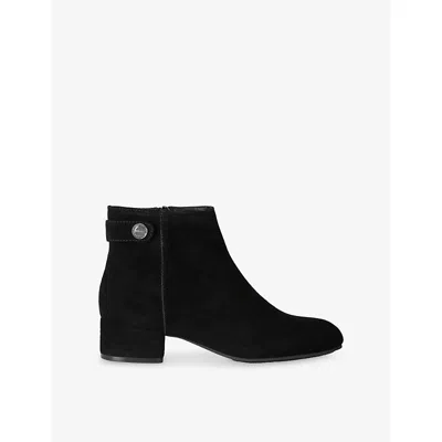 Carvela Womens Gaia Suede Ankle Boots Black Eur 36 / 3 Uk