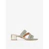 Carvela Womens Gala Rope-effect Woven Sandals Gold In Gold