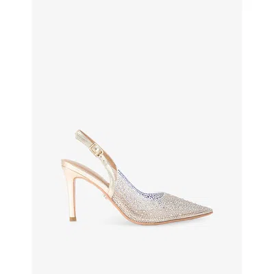 Carvela Womens Gold Positano Vinyl Courts Eur 38/5 Uk