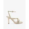 CARVELA WOMENS CARVELA RAVELLO FAUX-LEATHER HEELED SANDALS