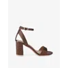 Carvela Womens  Kianni Crystal-embellished Heeled Sandals In Brown