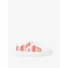 Carvela Womens Mult/other Daze Stripe Faux-leather Low-top Trainers Eur 37 / 4 Uk In Multi