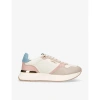 CARVELA CARVELA WOMEN'S PINK COMB FLARE CHUNKY-SOLE LEATHER TRAINERS
