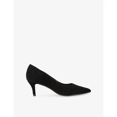 Carvela Womens Positano Low Suede Pumps Black Eur 40 / 7 Uk In Multi