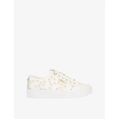 Carvela Womens  Daze Daisy Faux-leather And Mesh Trainers In Multi