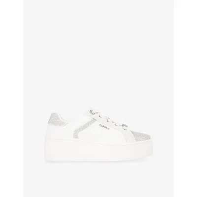 Carvela Womens  Perenne Leather Trainers In White