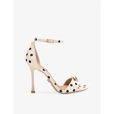 Carvela Womens White/comb Incanto Woven Heeled Sandals Eur 39 / 6 Uk In Neutral