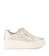 CARVELA WOVEN LEATHER CONNECTED LACELESS SNEAKERS