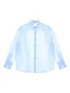 Carven Taffeta Shirt In Blue