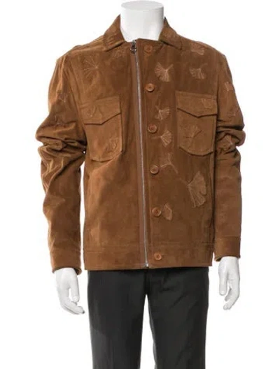 Pre-owned Carven 2016 Calf Leather Jacket In Brown