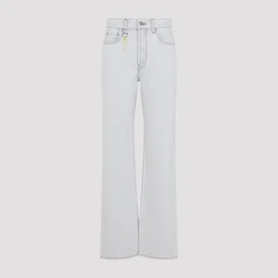 Carven 5-pocket Regular Straight-leg Cotton Trousers In Blue
