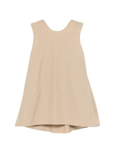Carven A-line Trapeze Top In Neutral