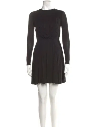 Pre-owned Carven Bateau Neckline Mini Dress W/ Tags In Black