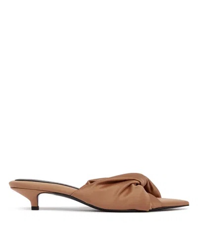 Carven Beige Coupole Sandals In Brown