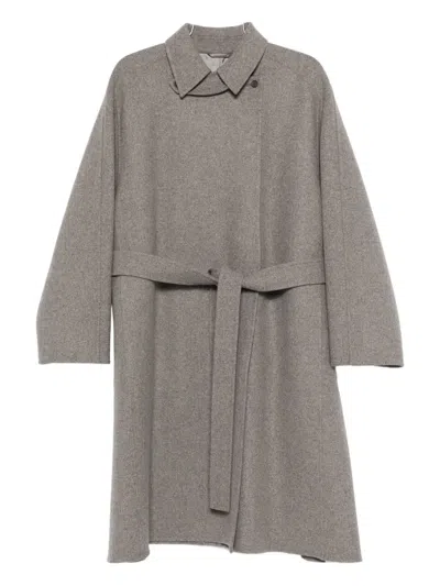 Carven Long-sleeved Coat In Gray