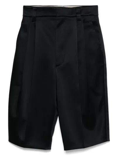 Carven Bermuda Shorts With Pleats And Tailored Design