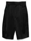 Carven Bermuda Shorts With Pleats And Tailored Design
