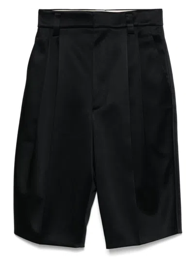 Carven Bermuda Shorts With Pleats And Tailored Design