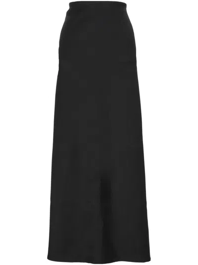 Carven Black Asymmetrical Hem Skirt
