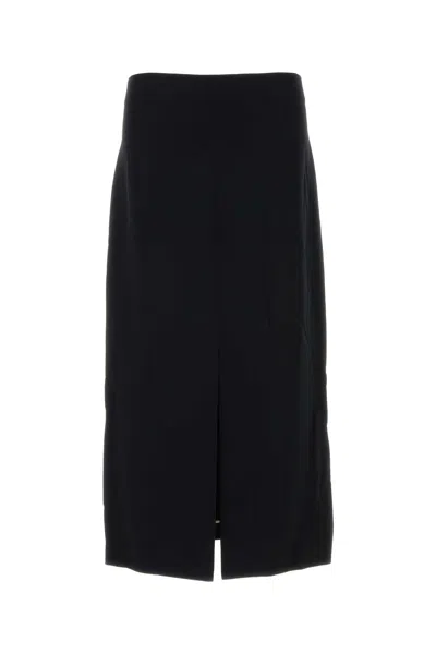 Carven Black Crepe Mini Skirt