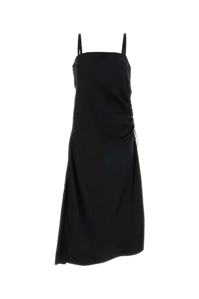 Carven Black Satin Dress