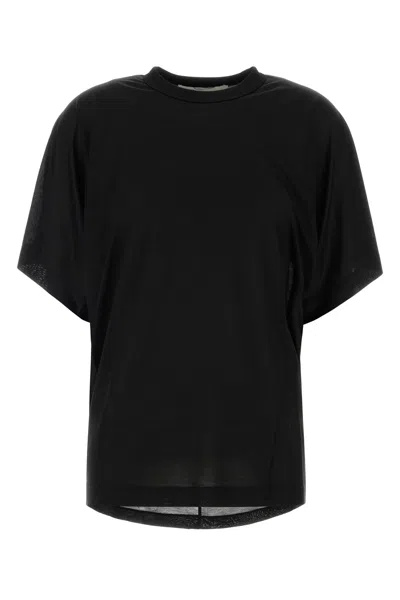 Carven Black Silk Oversize T-shirt