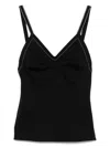 Carven Women Top With Contrasting Stitching In Black