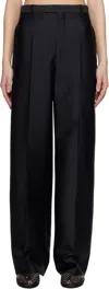 Carven Black Straight Trousers In Black