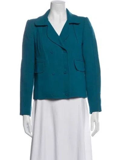 Pre-owned Carven Blazer In Blue