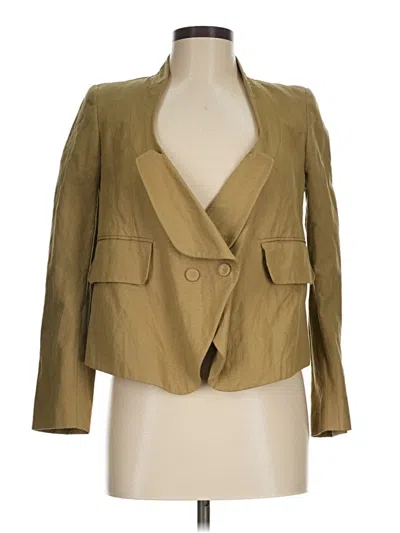Pre-owned Carven Blazer Jacket In Gold