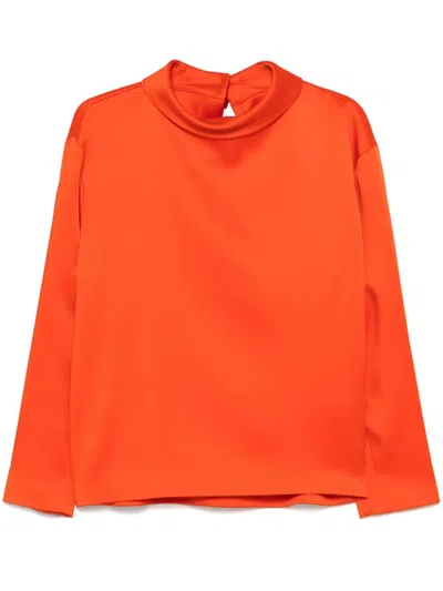 CARVEN BLOUSE IN DOUBLE SATIN