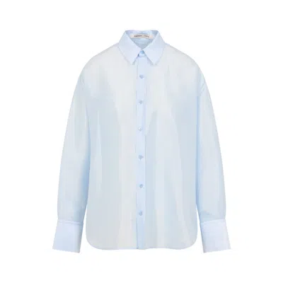 CARVEN CARVEN BLUE SHIRT WITH CLASSIC COLLAR