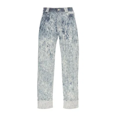 Carven Blue Snow Denim Pants