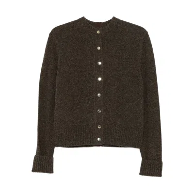 CARVEN CARVEN BROWN KNITWEAR - CARDIGANS WOMEN
