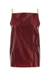 Carven Burgundy Polyester Blend Top In Brown