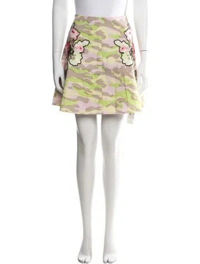 Pre-owned Carven Camouflage Print Mini Skirt In Multi