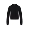 Carven Silk Button-up Sweater With Round Neckline
